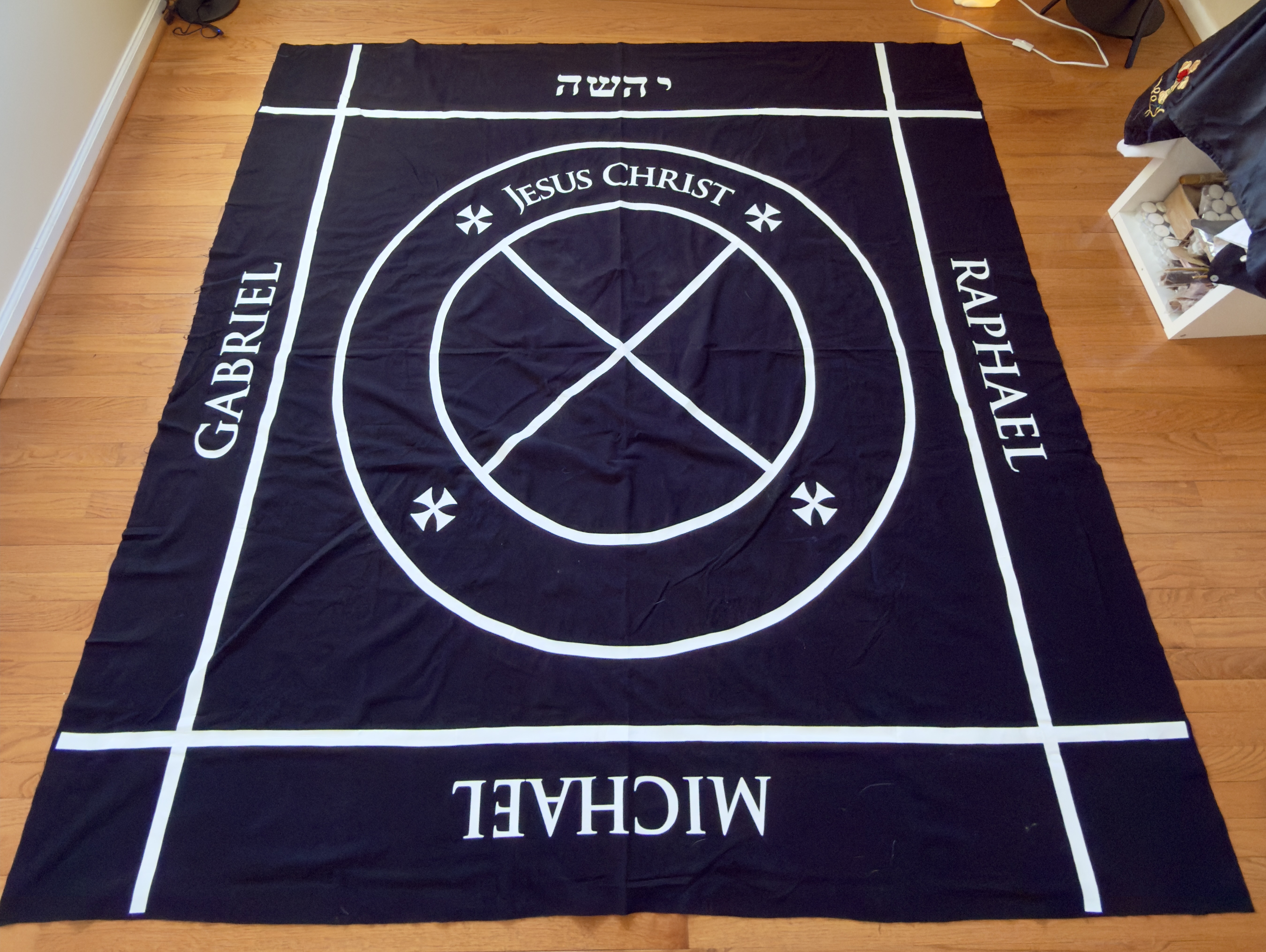 Rose Croix d'Orient Ritual Floor Cloth — handcrafted by Theurgic Arts